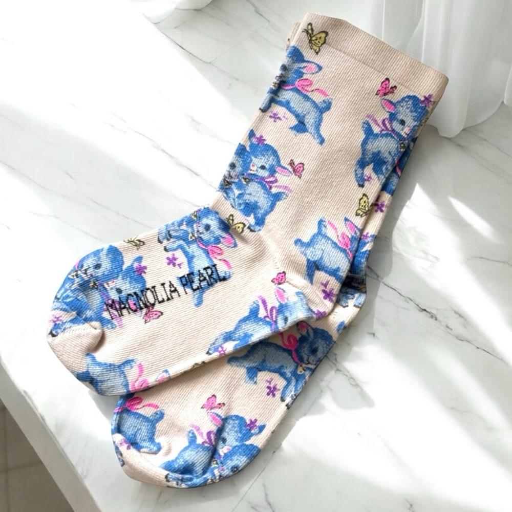 Magnolia Pearl Bah Bah Lamb Socks NWT
